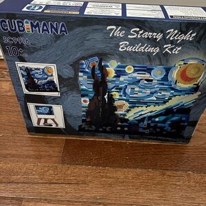 Cubemana The Starry Night Building Kit - Blue Mosaic Block Set